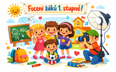 Focení žáků první třídy